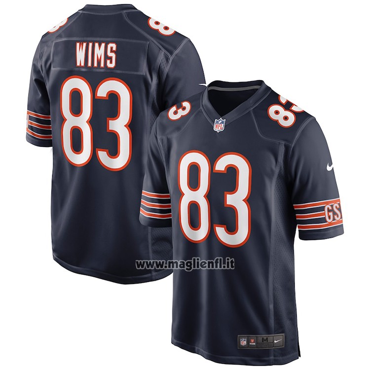 Maglia NFL Game Chicago Bears Javon Wims Blu
